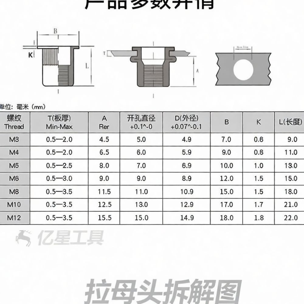 Rivet Setter Tool - مجموعة أدوات تثبيت المسامير اليدوية الاحترافية