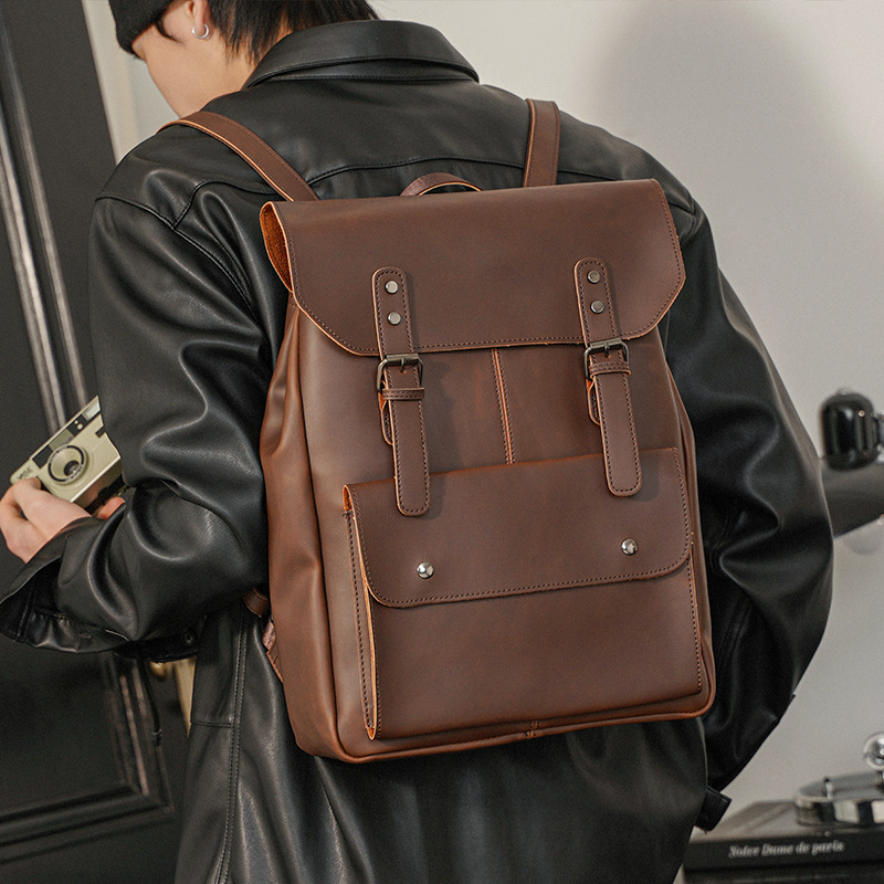 حقيبة ظهر جلدية رجالية عتيقة،  - مراجعة Leather Work Rucksack Mens وسعره