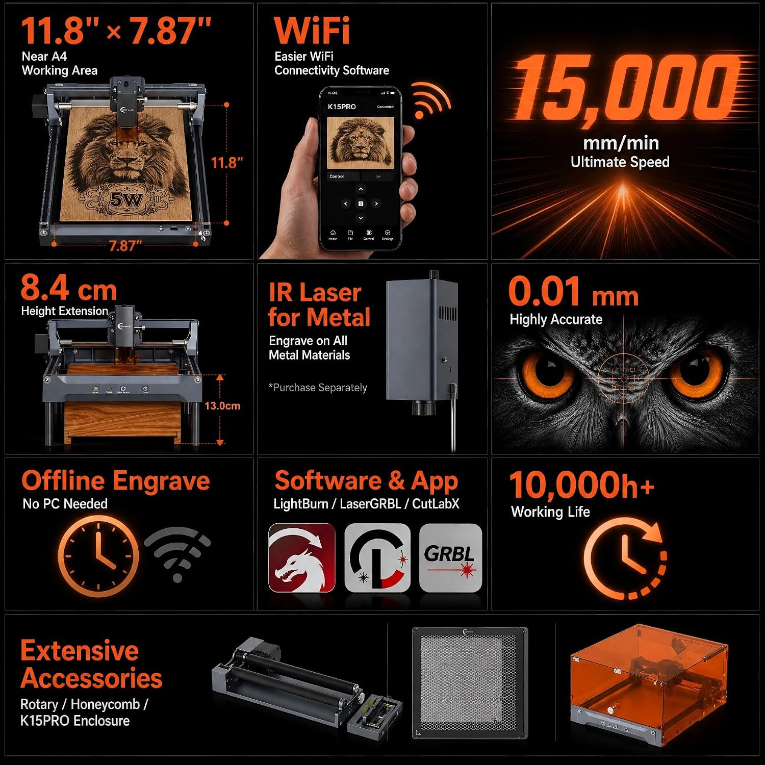 جهاز النقش بالليزر K15 Pro 7w  - مراجعة Leatherwork Machine وسعره