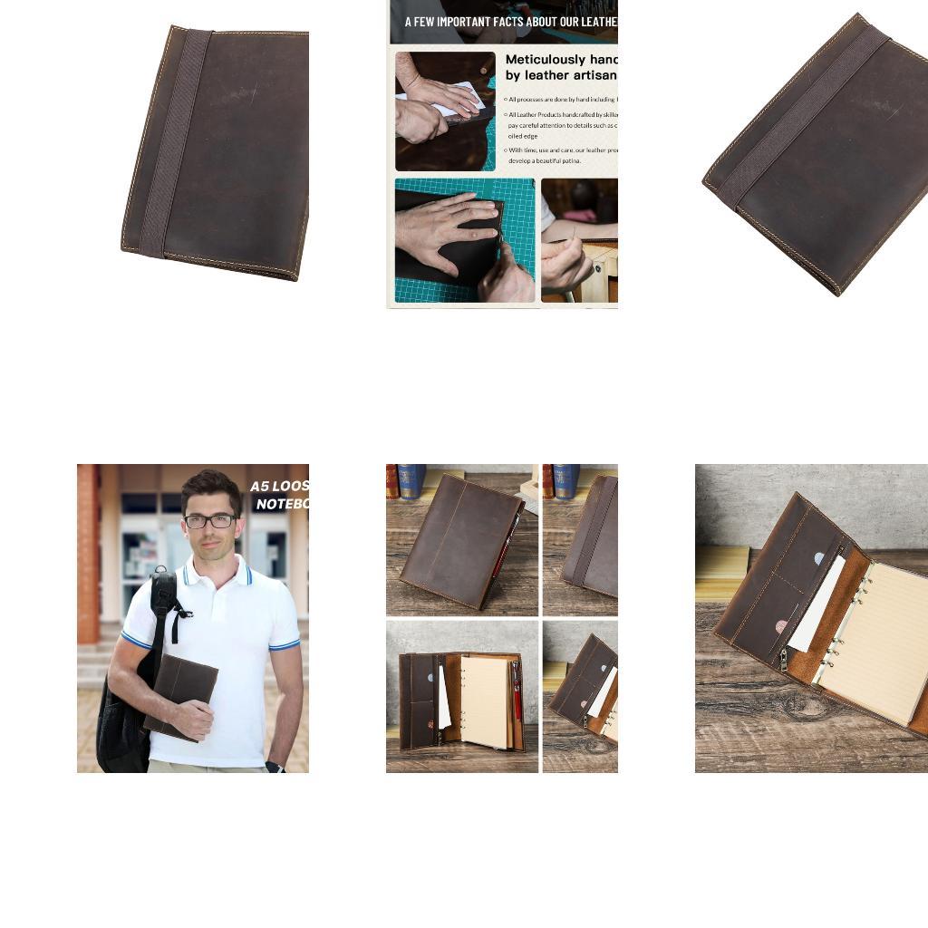 مجلة جلدية للمدرسة والعمل والس - مراجعة Leather Work Diary Covers وسعره