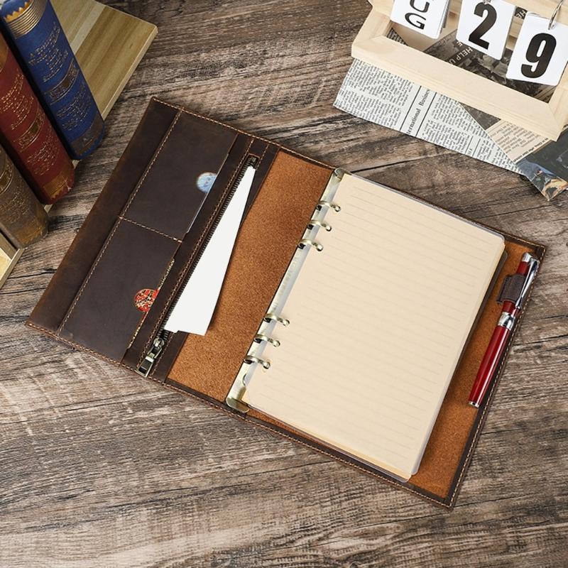 مجلة جلدية للمدرسة والعمل والس - مراجعة Leather Work Diary Covers وسعره