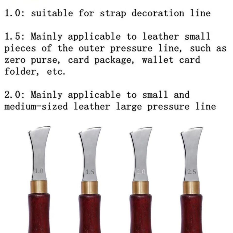 أداة تشكيل حواف الجلد بمقبض خش - مراجعة Groover Stitching Tool وسعره